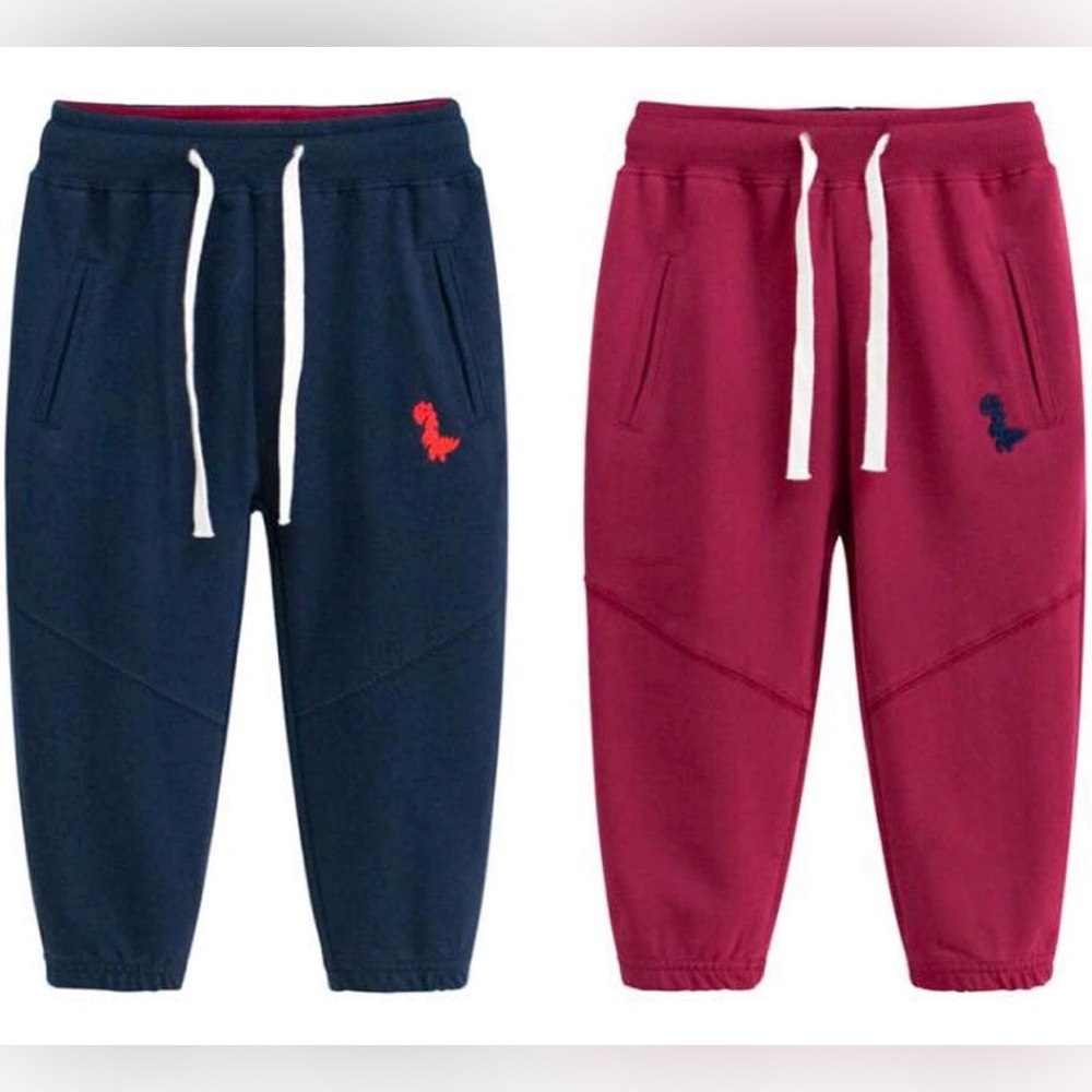 Kids' Navy and Red Jogger Pants